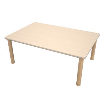 Flexi Rechteckiger Tisch 120 x 80 cm, hvstb. 40-58 cm, Ahorn Royal