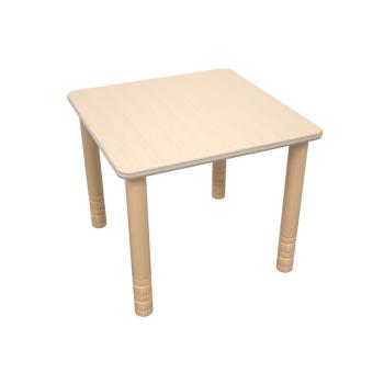 Flexi Quadratischer Tisch 60 x 60 cm, hvstb. 58-76 cm - Ahorn Royal