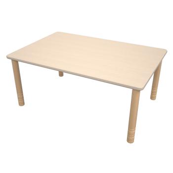 Flexi Rechteckiger Tisch 120 x 80 cm, hvstb. 58-76 cm, Ahorn Royal