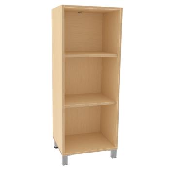 Echtholz Portfolioregal L, 2 Einlegeböden, B 47 cm, auf Beinen