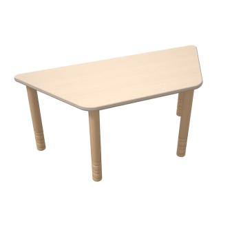 Flexi Trapezförmiger Tisch, 120 x 60 x 70 x 60, hvstb. 58-76 cm, HPL Ahorn Royal