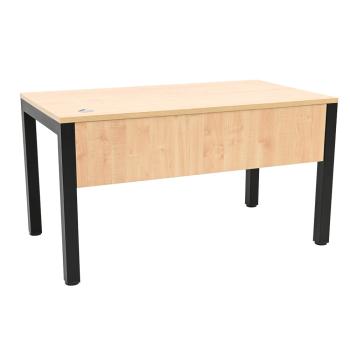 OPTO Schreibtisch 140, Beine schwarz, Ahorn E
