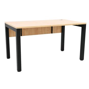 OPTO Schreibtisch 140, Beine schwarz, Ahorn E