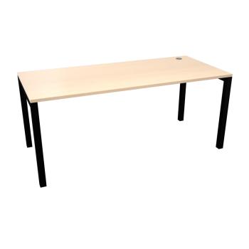 OPTO Schreibtisch 180, Beine schwarz, Ahorn E