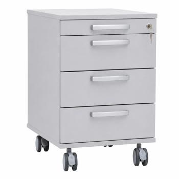 Grande Rollcontainer mit 4 Schubladen, grau