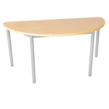 MILA Tisch 3, halbrund, Diagonale 140, Tischhöhe 58 cm - Buche