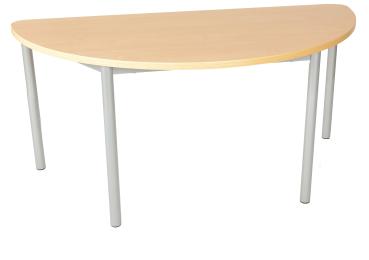 MILA Tisch 4, halbrund, Diagonale 140, Tischhöhe 64 cm - Buche