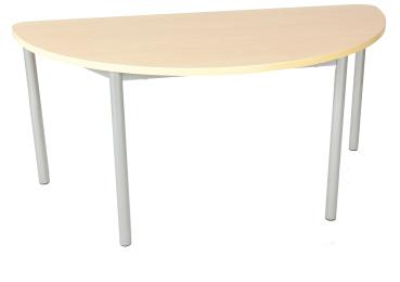 MILA Tisch 4, halbrund, Diagonale 140, Tischhöhe 64 cm - Birke