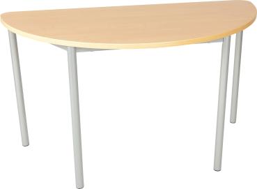 MILA Tisch 6, halbrund, Diagonale 140, Tischhöhe 76 cm - Buche