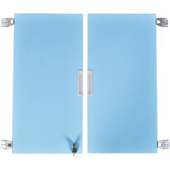 Quadro - Türenpaar mittelgross, abschliessbar, für Schrank 092187 - hellblau