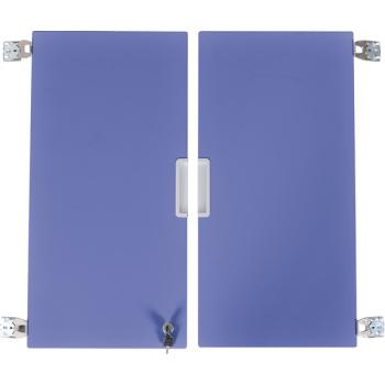Quadro - Türenpaar mittelgross, abschliessbar, für Schrank 092187 - blau