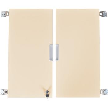Quadro - Türenpaar mittelgross, abschliessbar, für Schrank 092187 - beige