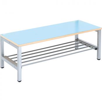 Bank zum Garderobenregal Flexi 5, Breite 100, Sitzhöhe: 26 cm, hellblau