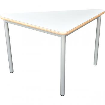 MILA Tisch 2 HPL, dreieckig, Seite 80 cm, Tischhöhe 52 cm - HPL weiss