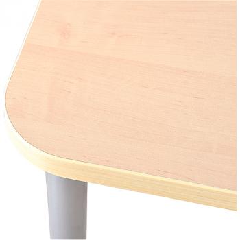 MILA Tisch 2, dreieckig, Seite 80 cm, Tischhöhe 53 cm - Birke