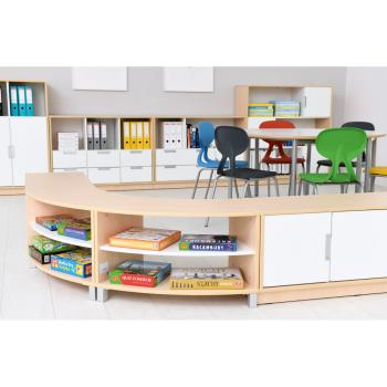 Quadro - Achtelkreis-Schrank S - auf Rollen