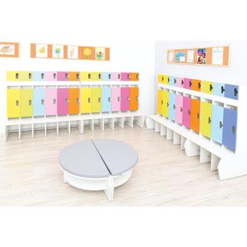 Garderobenbank Chamäleon, weiss, Sitzhöhe 33 cm