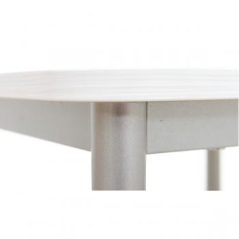 Flüstertisch 4, dreieckig, Seite 80 cm, Tischhöhe 64 cm - grau