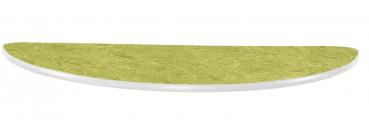 Flüstertischplatte PLUS, halbrund, Diagonale 120 cm - grün