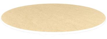 Flüstertischplatte PLUS, rund, Diagonale 90 cm - beige