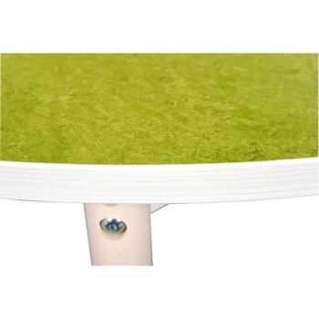 Flüstertischplatte PLUS, halbrund, Diagonale 120 cm - grün