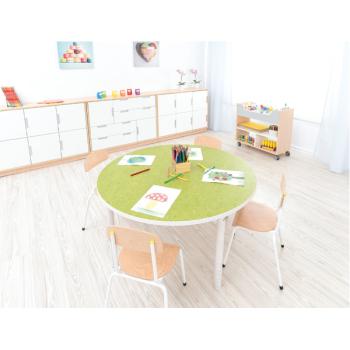 Flüstertischplatte PLUS, rund, Diagonale 120 cm - grün