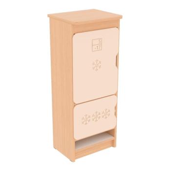 Küche Quadro - Kühlschrank, Ahorn Jylland - beige