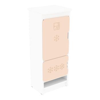 Küche Quadro - Kühlschrank, weiss - beige
