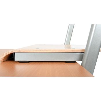 Schüler-Kufenstuhl T, hvstb. 4-6, SH 38-46 cm - alufarben - Buche