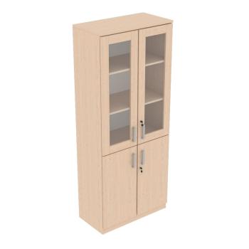 EXPO Schrank 185 mit Glasvitrine, Ahorn E, (096193)
