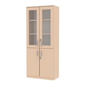 EXPO Schrank 185 mit Glasvitrine, Ahorn E, (096193)