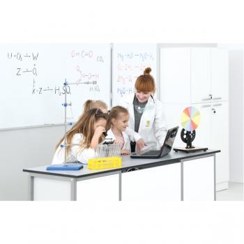Labortisch LAB – HPL-Platte grau