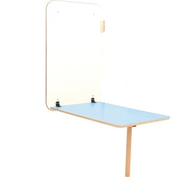 Flexi Wandklapptisch 5-6, mögliche Tischhöhen 70 und 76 cm, hellblau