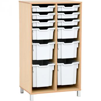 Flexi Regal XL für Kunststoffbehälter, B 70, auf Beinen