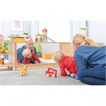 Schrank S, Rückwand als Spiegel, B 89,1 - auf Sockel
