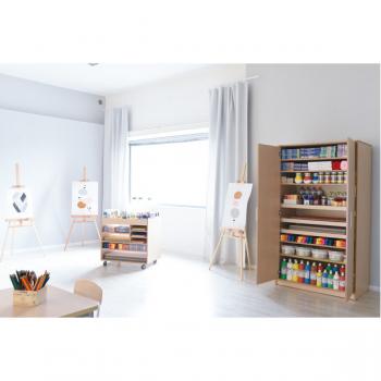 Flexi Hochschrank, H 203, mit ausziehbaren Böden