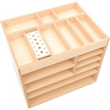 Regal für Bastelutensilien, auf Rollen