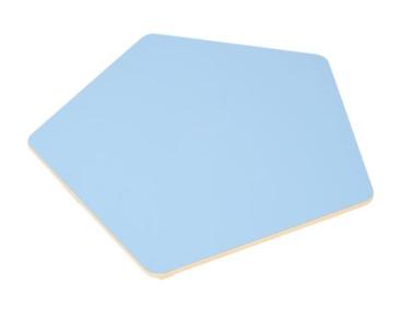 Flexi Tischplatte fünfeckig, klein-HPL