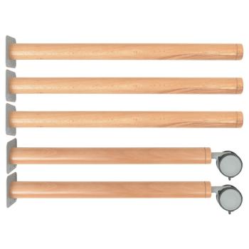 Flexi Runde Tischbeine, 3+2 Stck., für Tischhöhe: 40 cm