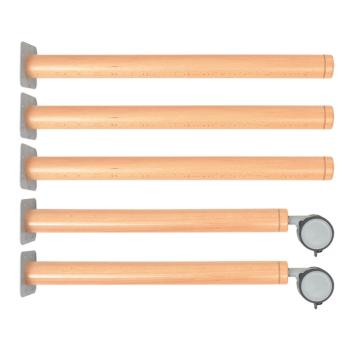 Flexi Runde Tischbeine, 3+2 Stck., für Tischhöhe: 46 cm