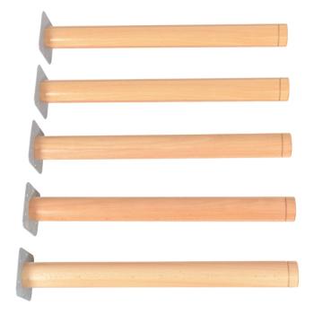 Flexi Runde Tischbeine, höhenverstellbar 58-64 cm, 5 Stck.