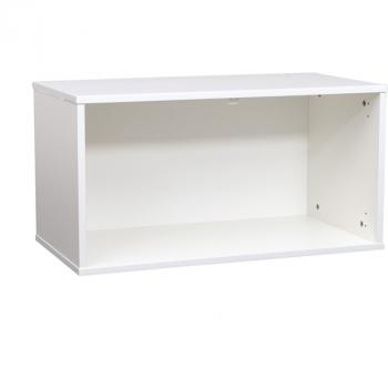 Quadro - Aufsatzregal S, ohne Mittelwand, B 79, weiss