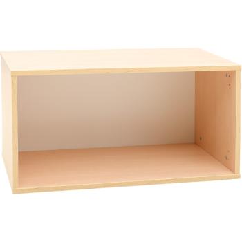 Quadro - Aufsatzregal S, ohne Mittelwand, B 79, Ahorn