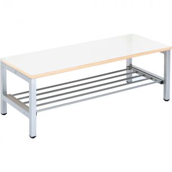 Bank zum Garderobenregal Flexi 5, Breite 100, Sitzhöhe: 26 cm, weiss