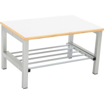 Bank zum Garderobenregal Flexi 2, Sitzhöhe: 26 cm, weiss