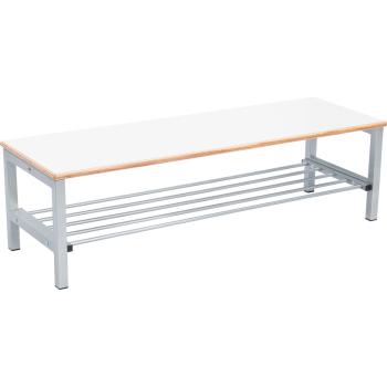 Bank zum Garderobenregal Flexi 4, Sitzhöhe: 35 cm, weiss