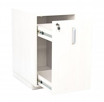 Windeleimerschrank, abschliessbar (ohne Arbeitsplatte) weiss
