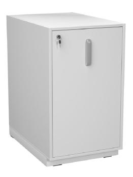 Windeleimerschrank, abschliessbar (ohne Arbeitsplatte) weiss