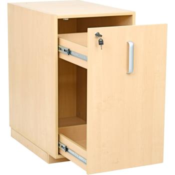 Windeleimerschrank, abschliessbar, Birke (ohne Arbeitsplatte)