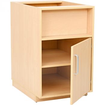 Waschbeckenschrank Grundversion, B 54 cm, Birke (ohne Arbeitsplatte)